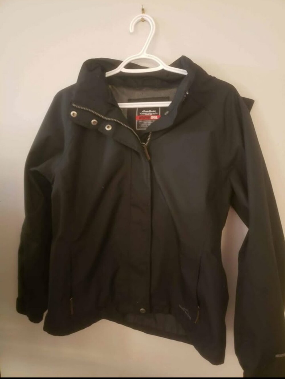 Eddie Bauer Black Hooded Utility Jacket